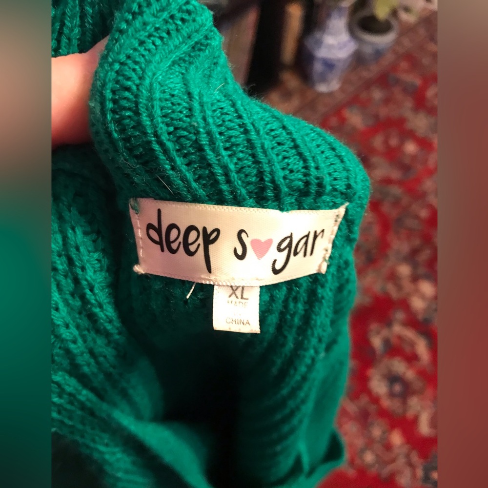 Green Rugged Look Sweater - Picture 7 of 8